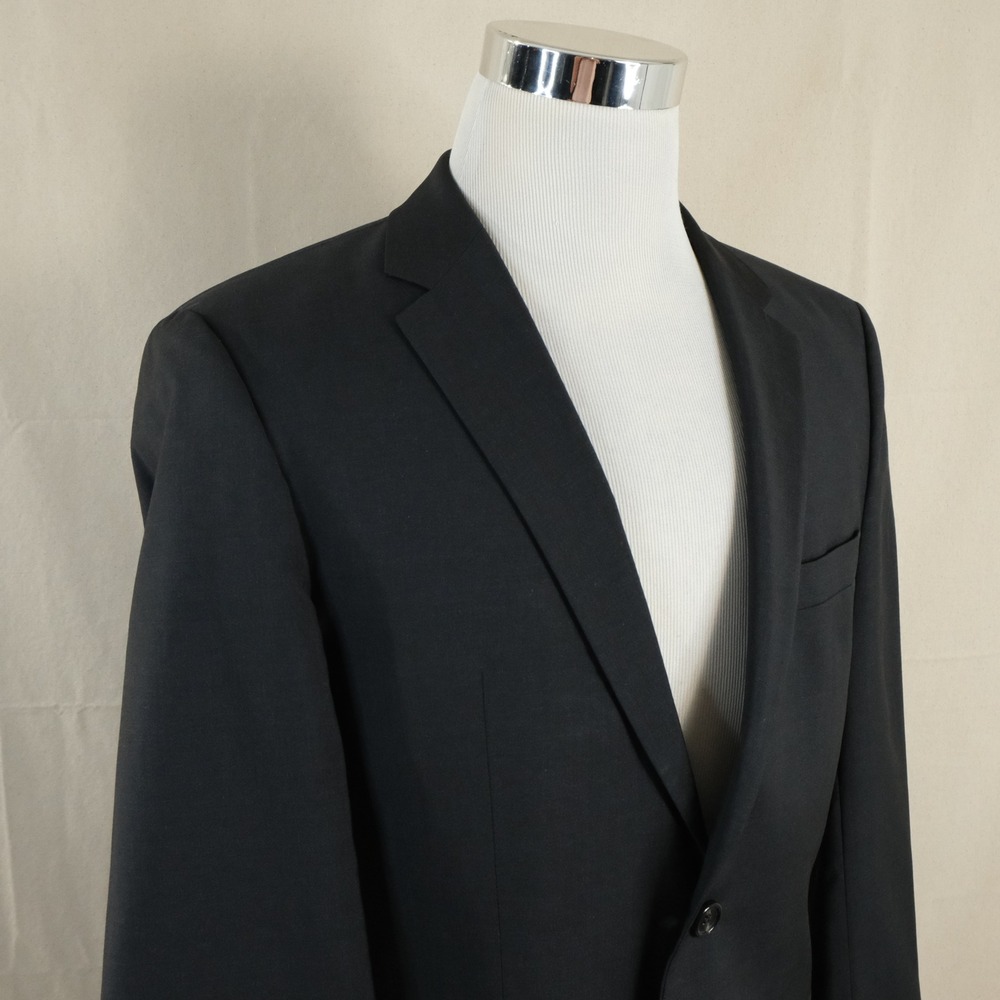 Hugo Boss 38R Grand Central Sport Coat Wool Charcoal Two Button Double Vented